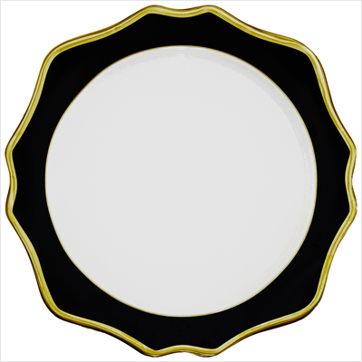 Teller flach 32 cm _Sunflower schwarz__top